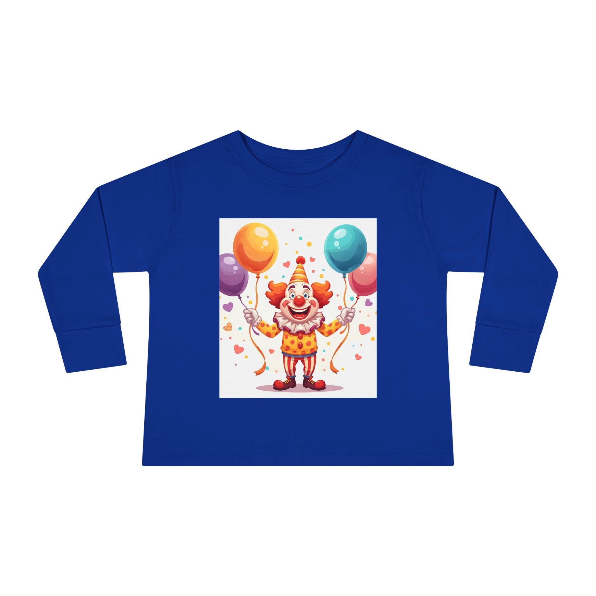 Funny Clown Toddler Long Sleeve Tee