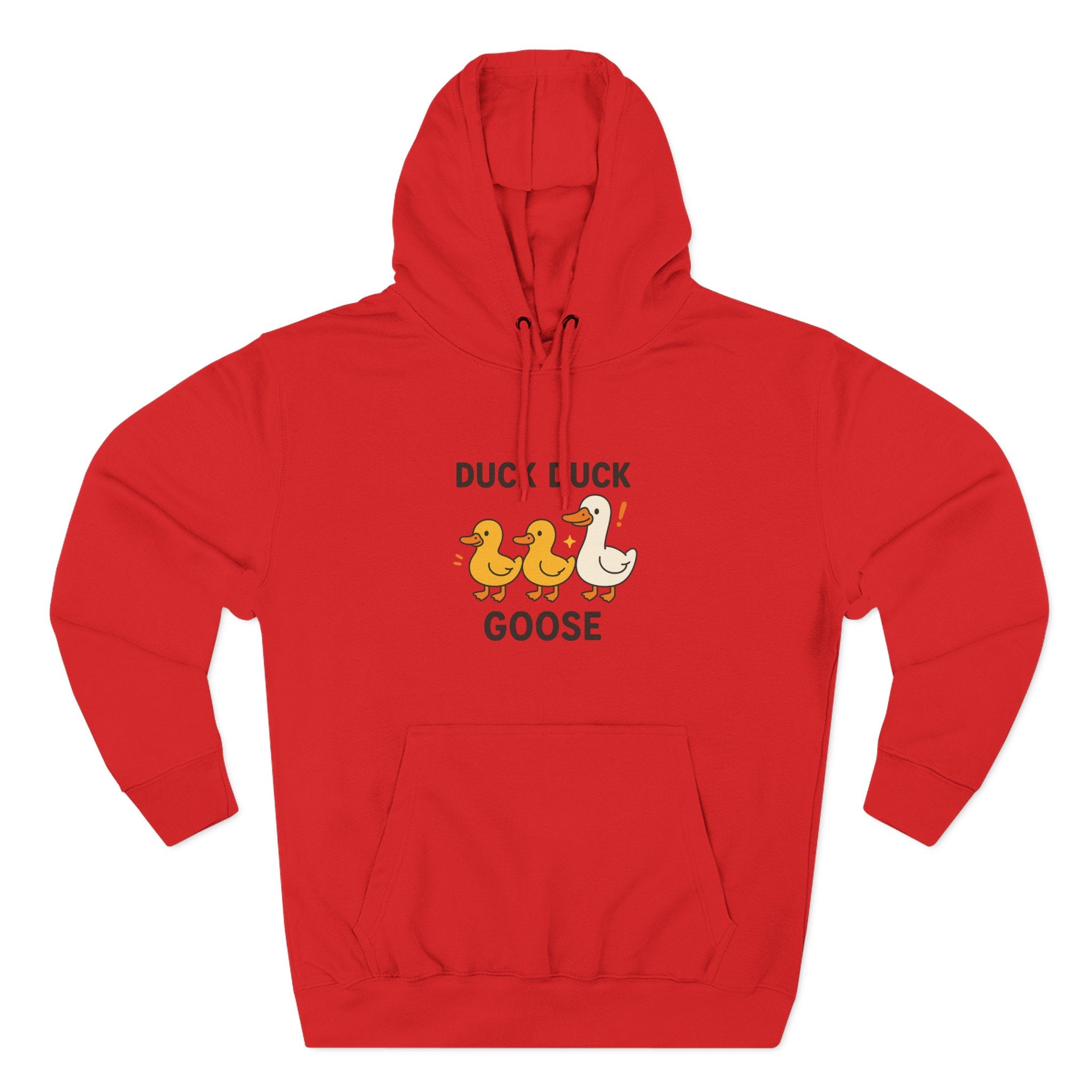 Cute Duck Duck Goose Hoodie, Funny Fleece Sweatshirt, Gift for Kids and Adults, Perfect for Fall and Casual Wear