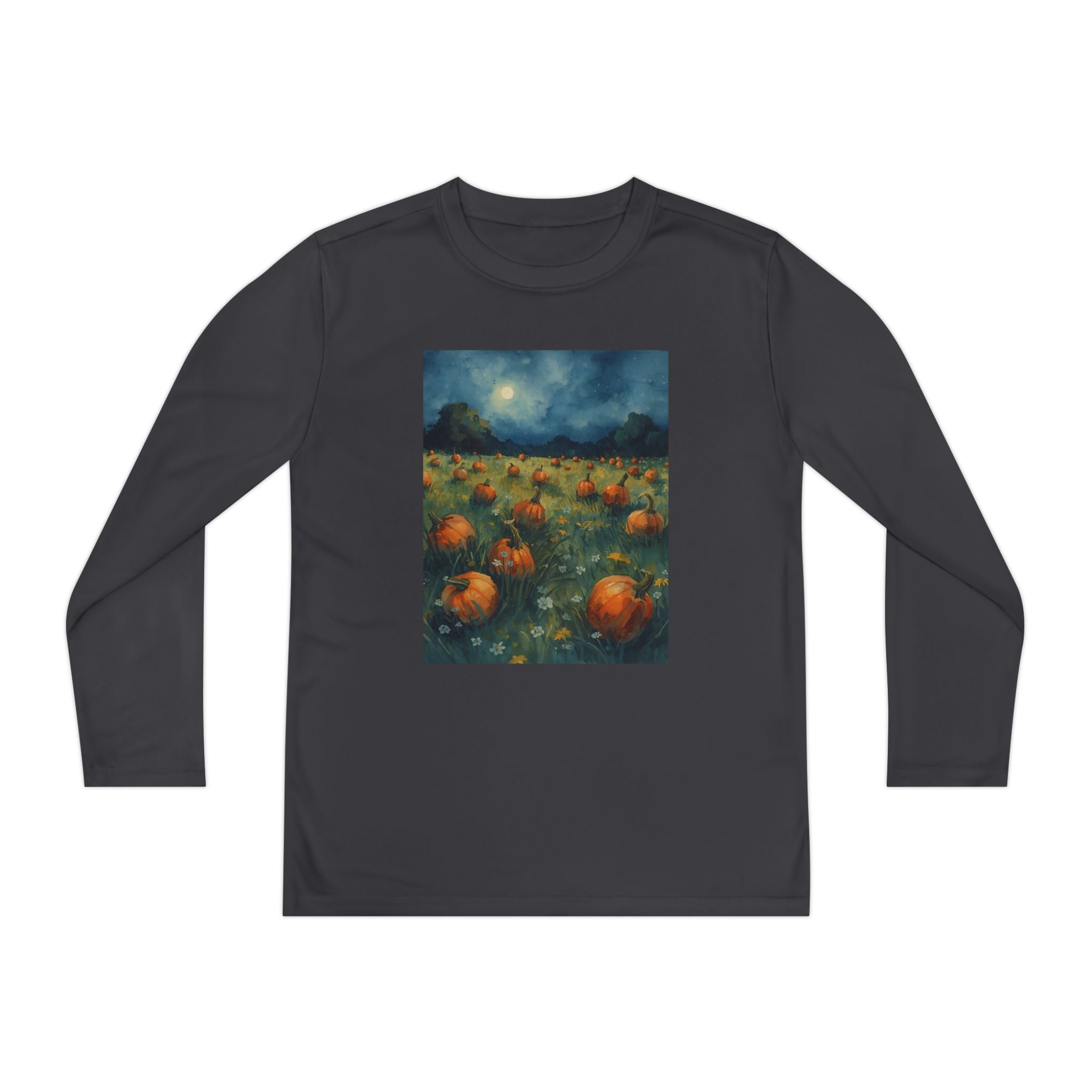 Youth Pumpkin Patch Long Sleeve Tee, Fall Fashion, Kids Apparel, Halloween Outfit, Pumpkin Lovers Gift, Cozy Autumn Shirt
