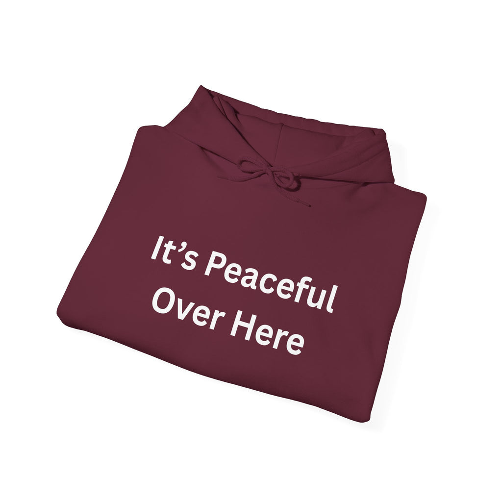 Peaceful Vibes Hoodie, Cozy Unisex Sweatshirt, Relaxed Gift for Her, Casual Wear, Gift for Friends, Chill Day Outfit