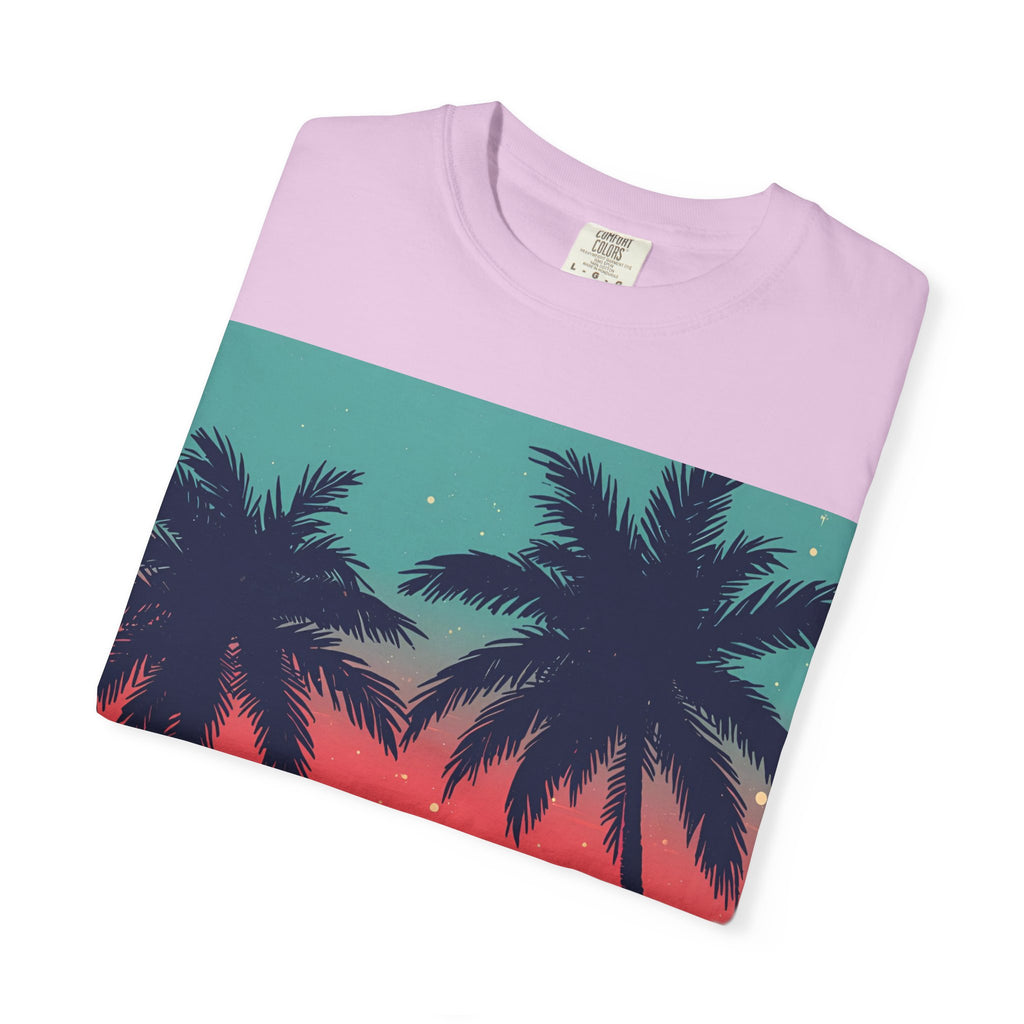 Tropical Sunset Unisex Garment-Dyed T-shirt