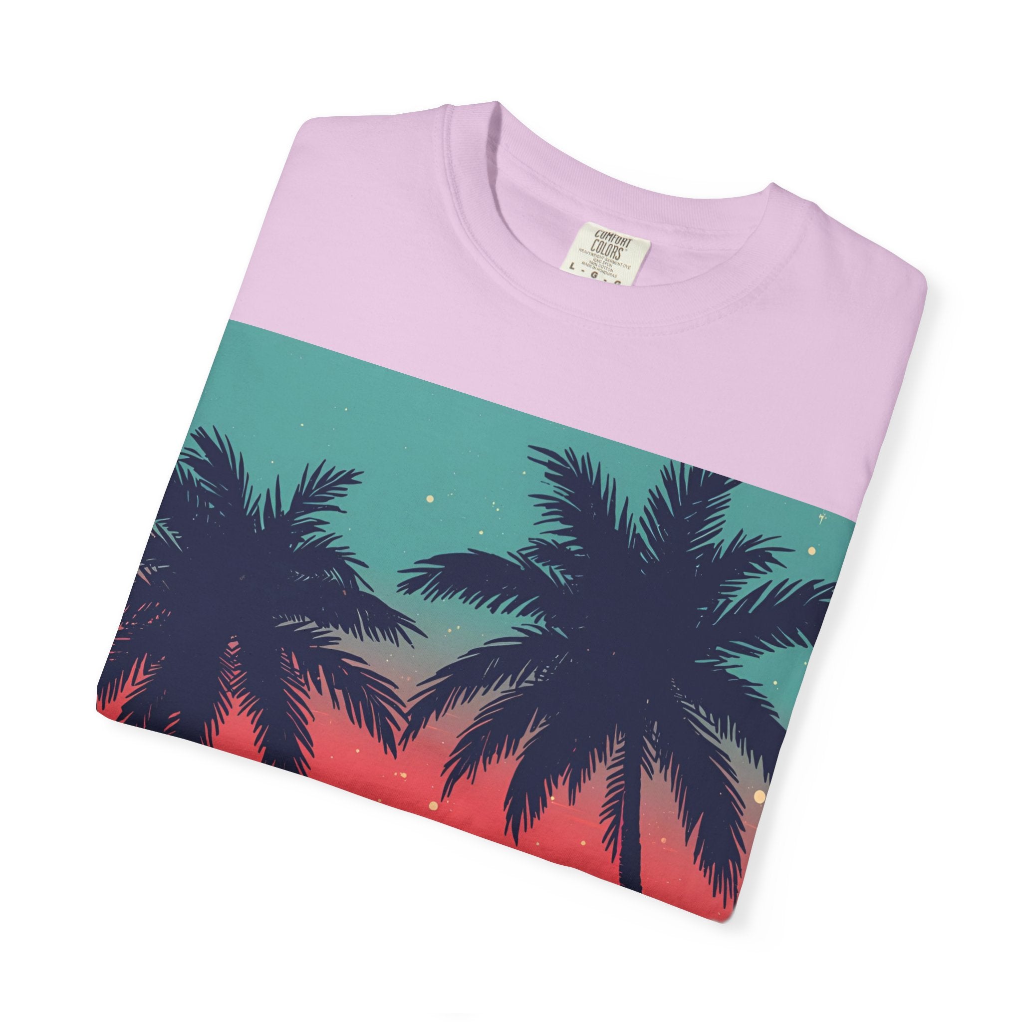 Tropical Sunset Unisex Garment-Dyed T-shirt