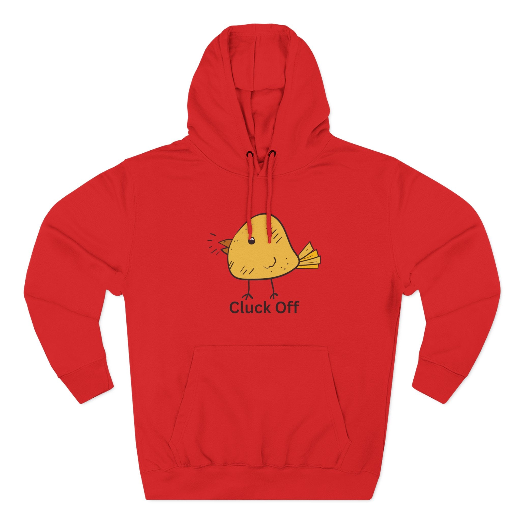 Cluck Off Funny Bird Hoodie, Quirky Fleece Hoodie, Gifting for Bird Lovers, Casual Wear, Perfect for Relaxing