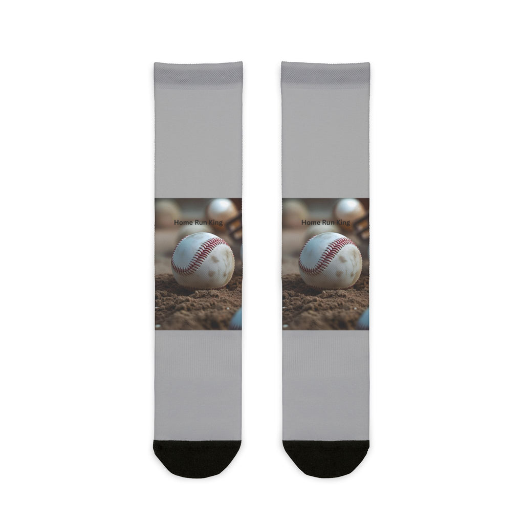 Custom Baseball Sublimation Crew Socks, Sporty Socks for Athletes, Gift for Baseball Lovers, Unique Athletic Socks, Everyday Wear Socks