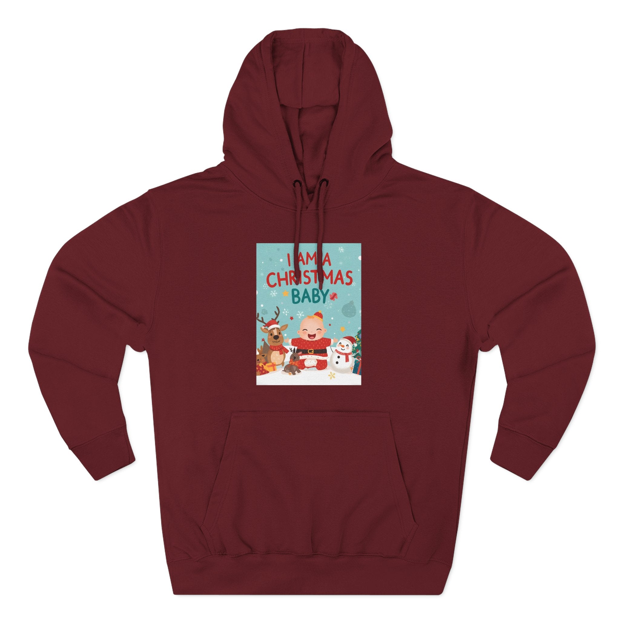 Chrstmas Three-Panel Fleece Hoodie