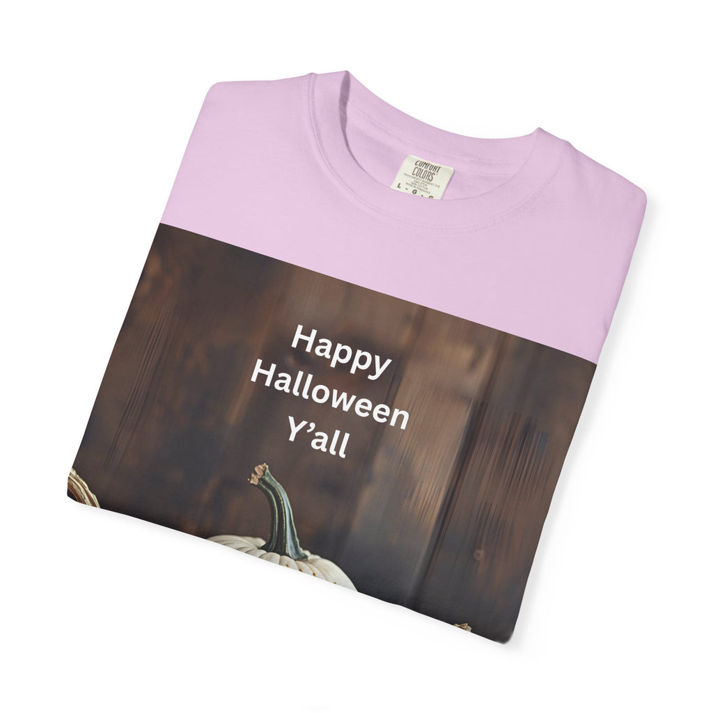 Happy Halloween Unisex T-Shirt, Casual Fall Tee, Halloween Gift, Pumpkin Shirt, Autumn Apparel, Holiday Style