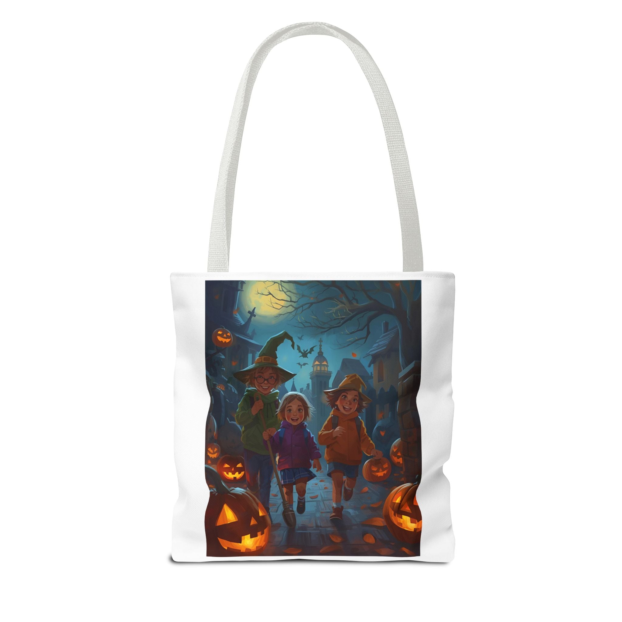 Halloween-Themed Tote Bag, Trick or Treat, Spooky Season, Kids Costume Accessory, Party Favor, Fall Festivities