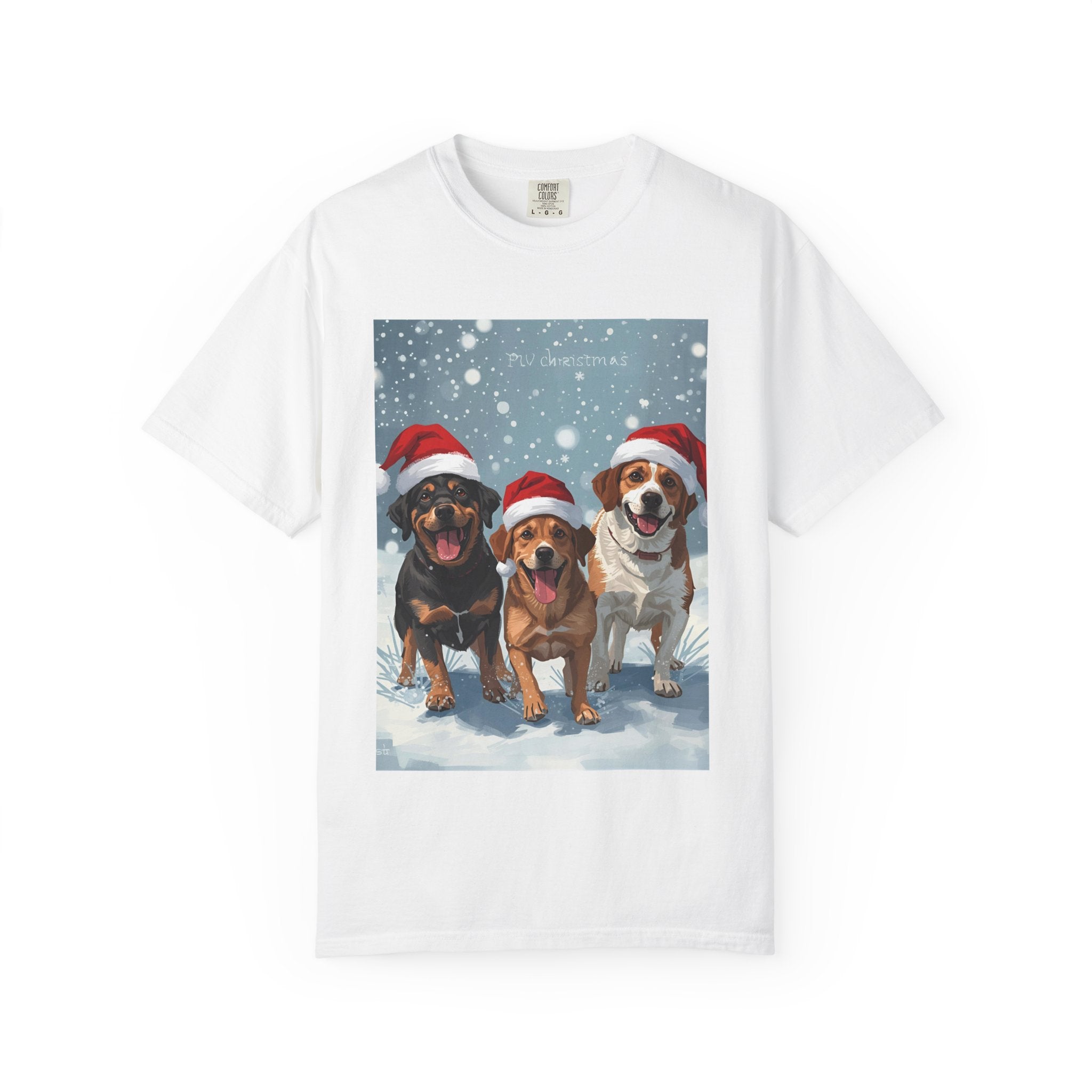 Christmas Dogs T-shirt, Holiday Pet Shirt, Gifts for Dog Lovers, Unisex Christmas Tee, Festive Dog Owner Apparel