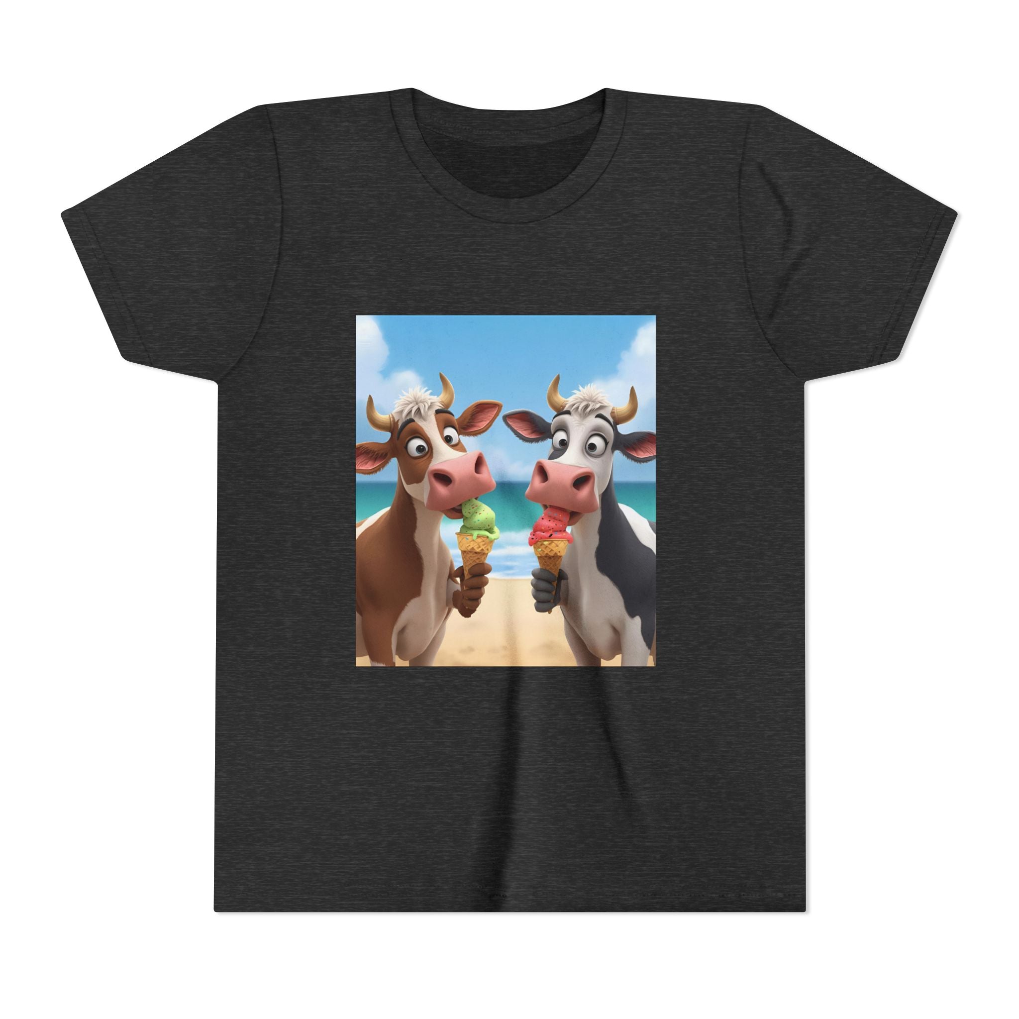 Beachy Cow Youth Short Sleeve Tee