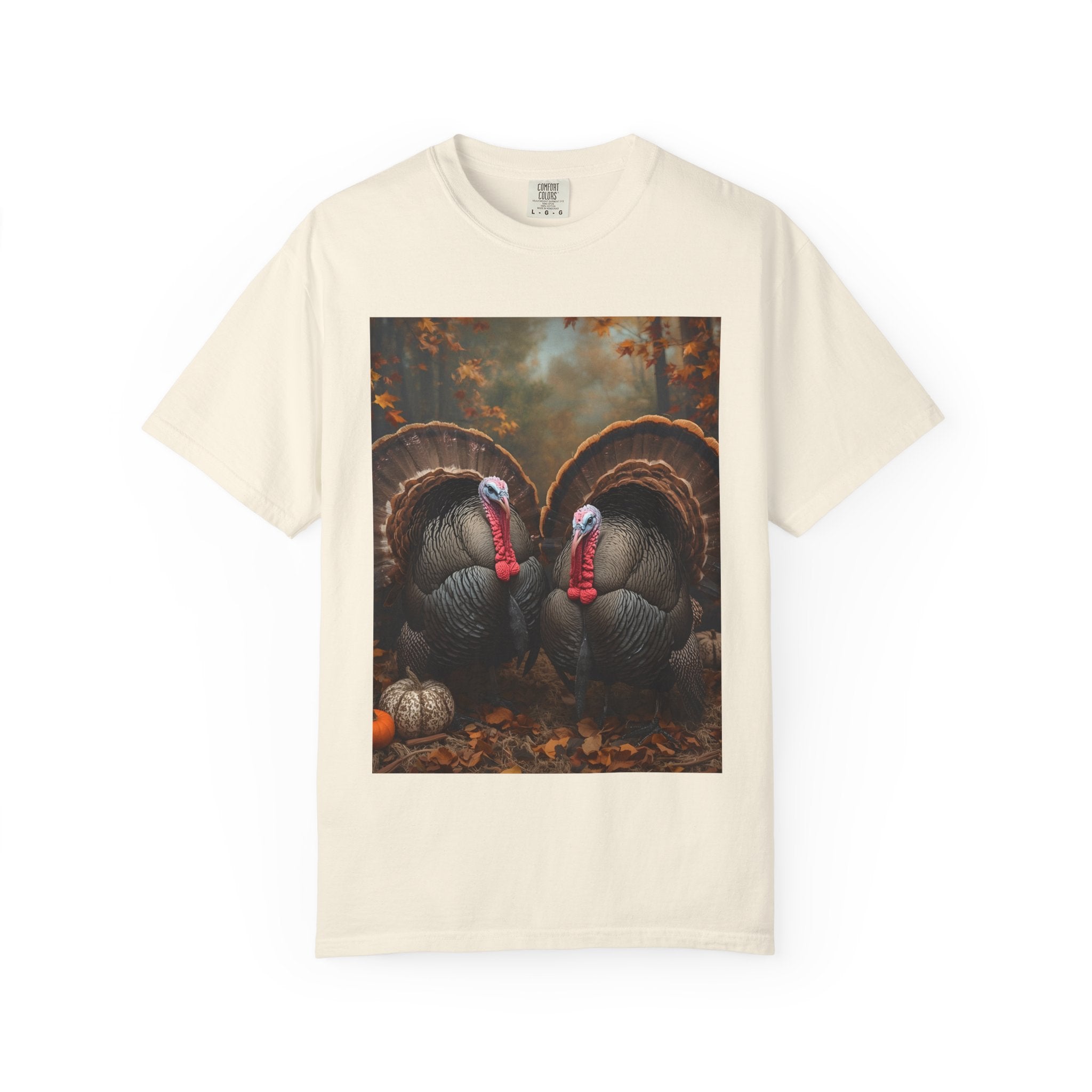 Thanksgiving Turkey Graphic Tee, Unisex Gift for Fall, Harvest Party Shirt, Cute Casual Outfit, Family Gathering Apparel