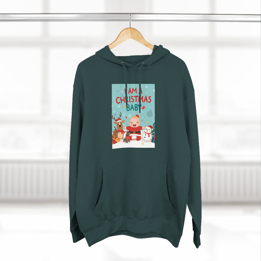 Chrstmas Three-Panel Fleece Hoodie