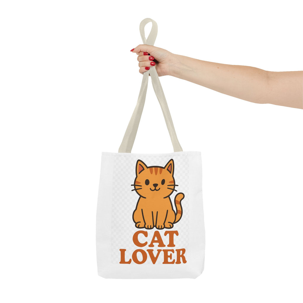 Cat Lover Tote Bag, Eco-Friendly Cat Lover Gift, Cute Pet Owner Accessory, AOP Cat Design, Ideal for Everyday Use, Cat Themed Shopping Bag