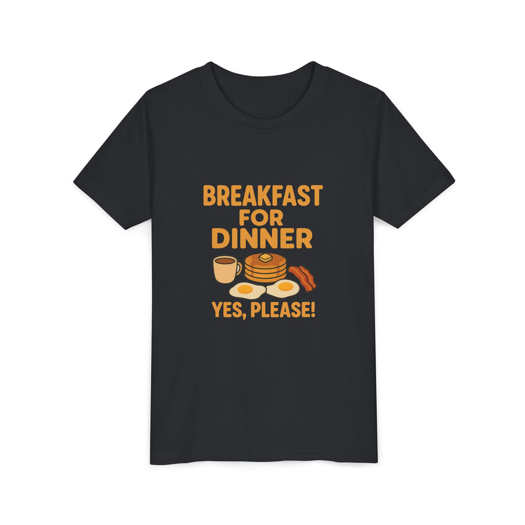 Breakfast For Dinner Youth Short Sleeve Tee