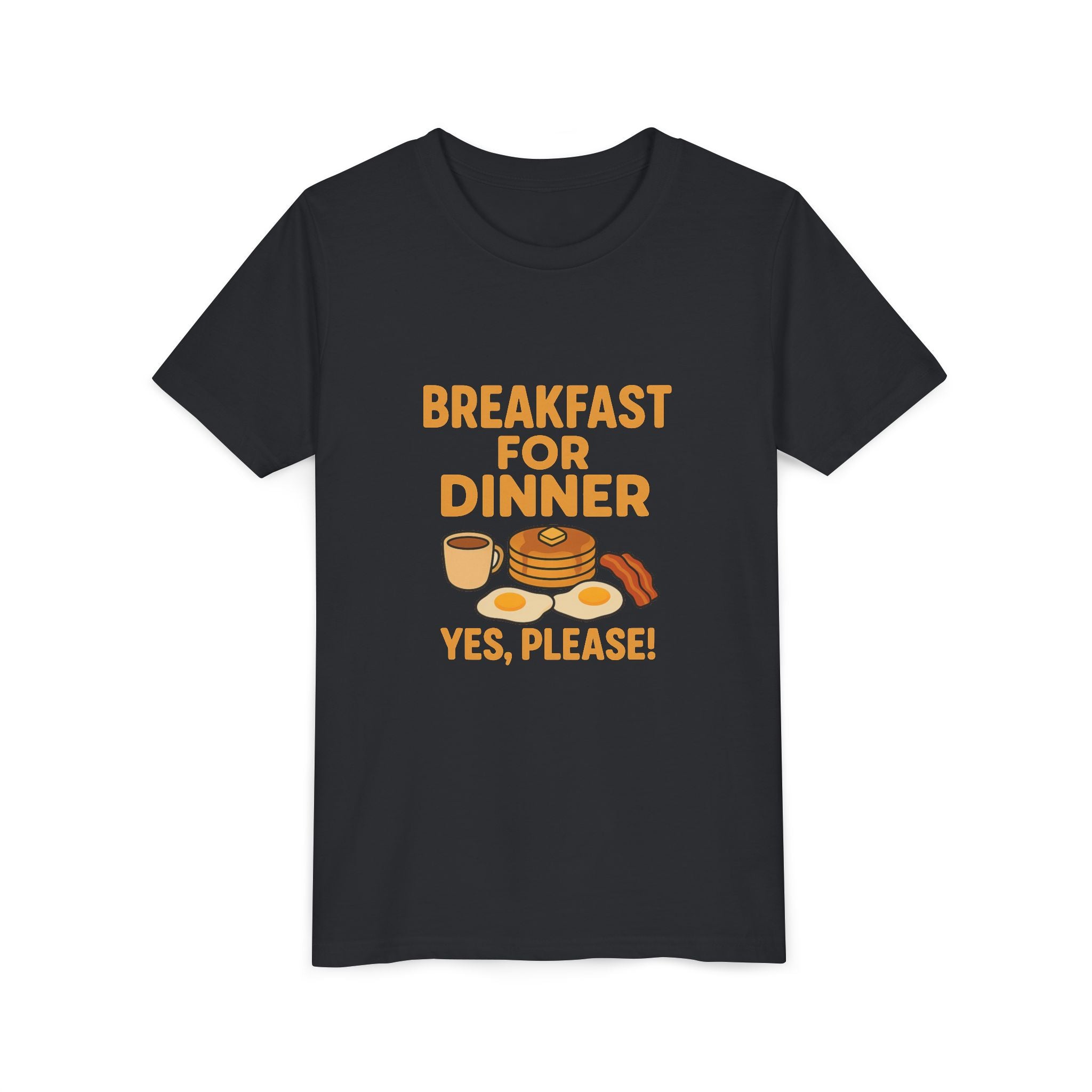 Breakfast For Dinner Youth Short Sleeve Tee