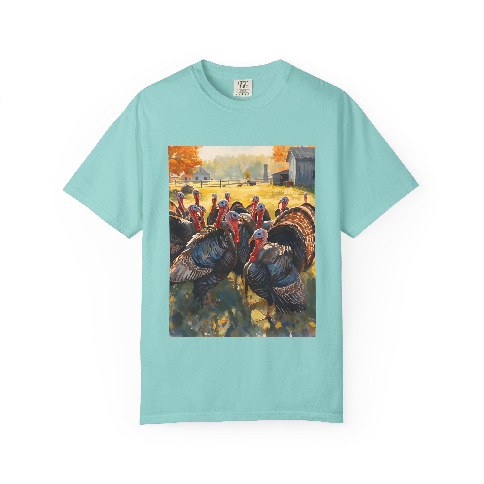 Thanksgiving Turkey T-shirt, Fall Apparel, Unisex Casual Tee, Funny Turkey Shirt, Autumn Wardrobe Essential