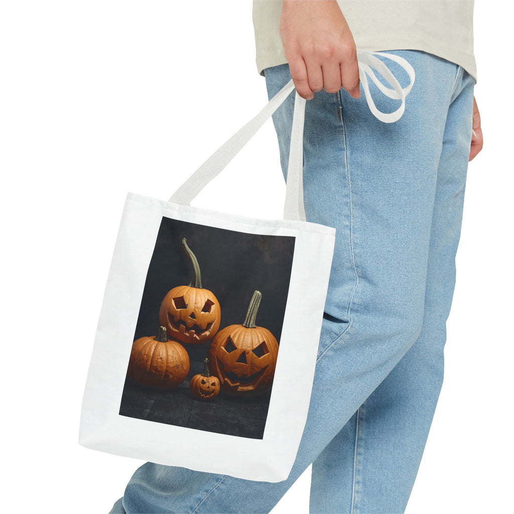 Spooky Halloween Pumpkin Tote Bag (AOP)
