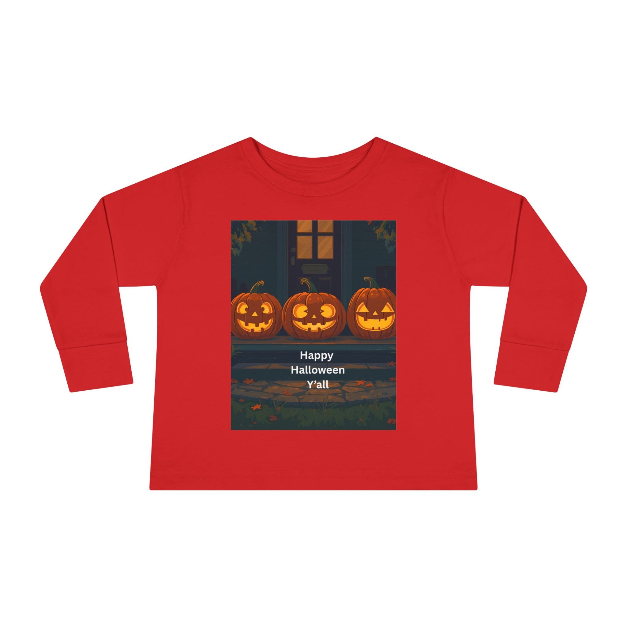 Halloween Pumpkin Toddler Long Sleeve Tee