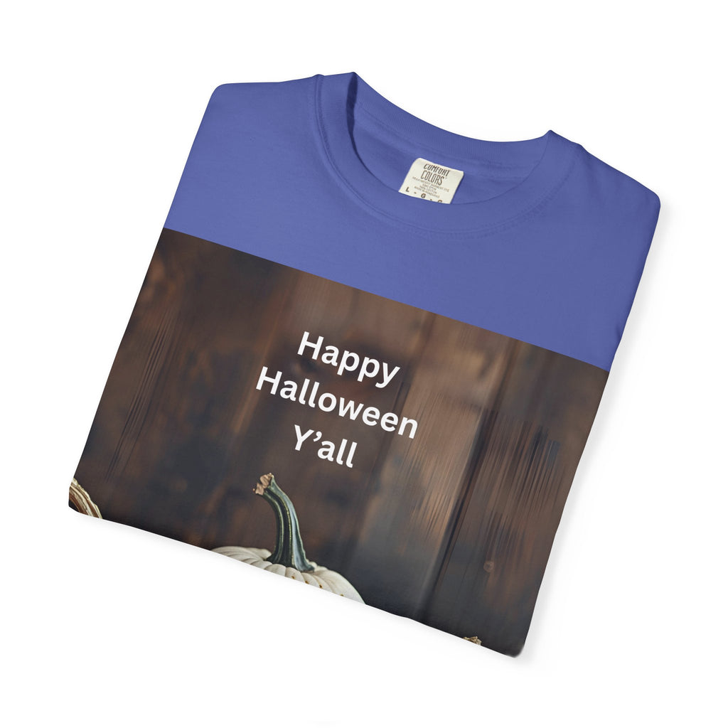 Happy Halloween Unisex T-Shirt, Casual Fall Tee, Halloween Gift, Pumpkin Shirt, Autumn Apparel, Holiday Style