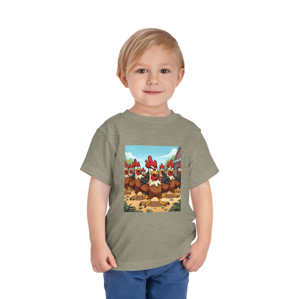 Chicken Funny Toddler Short Sleeve Tee