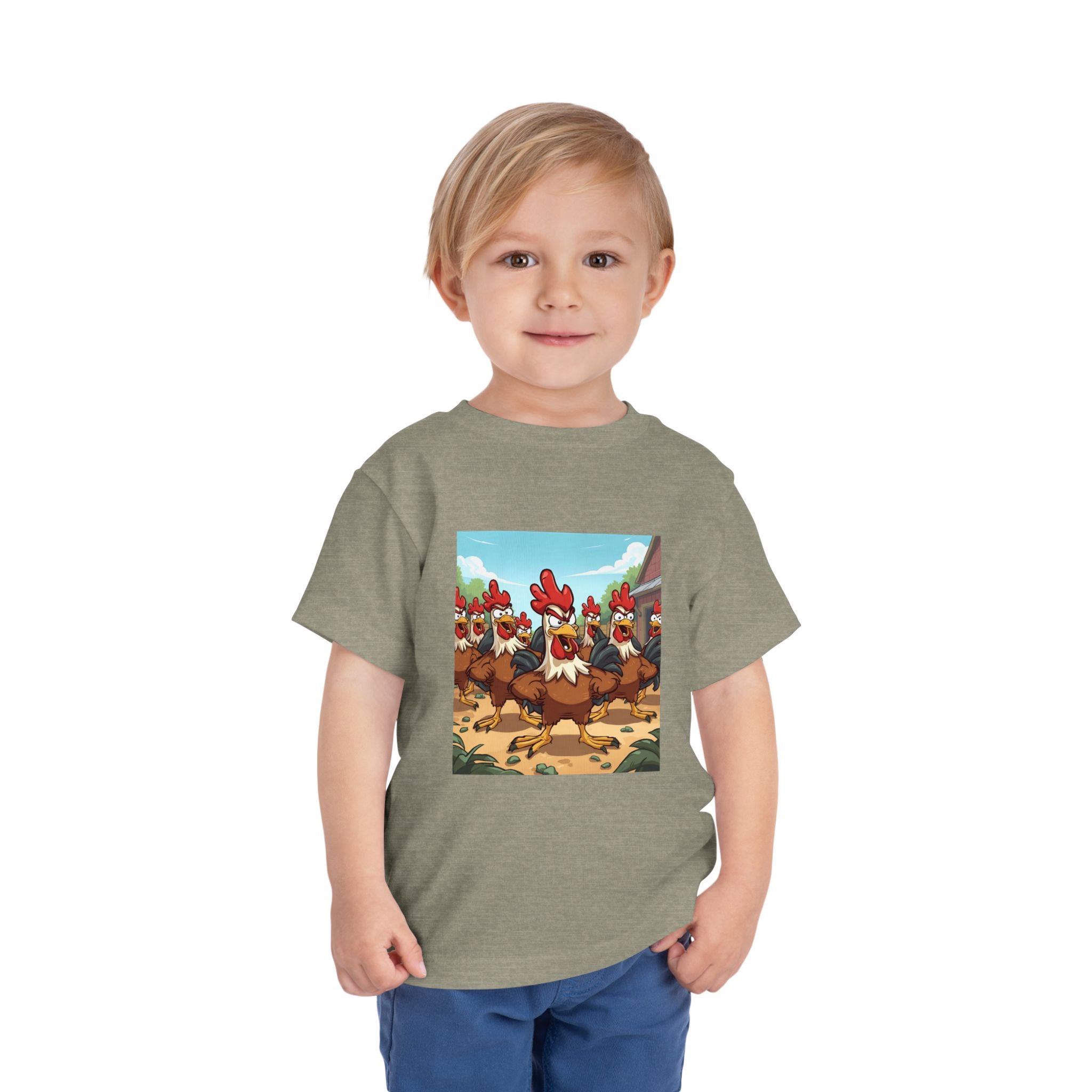 Chicken Funny Toddler Short Sleeve Tee