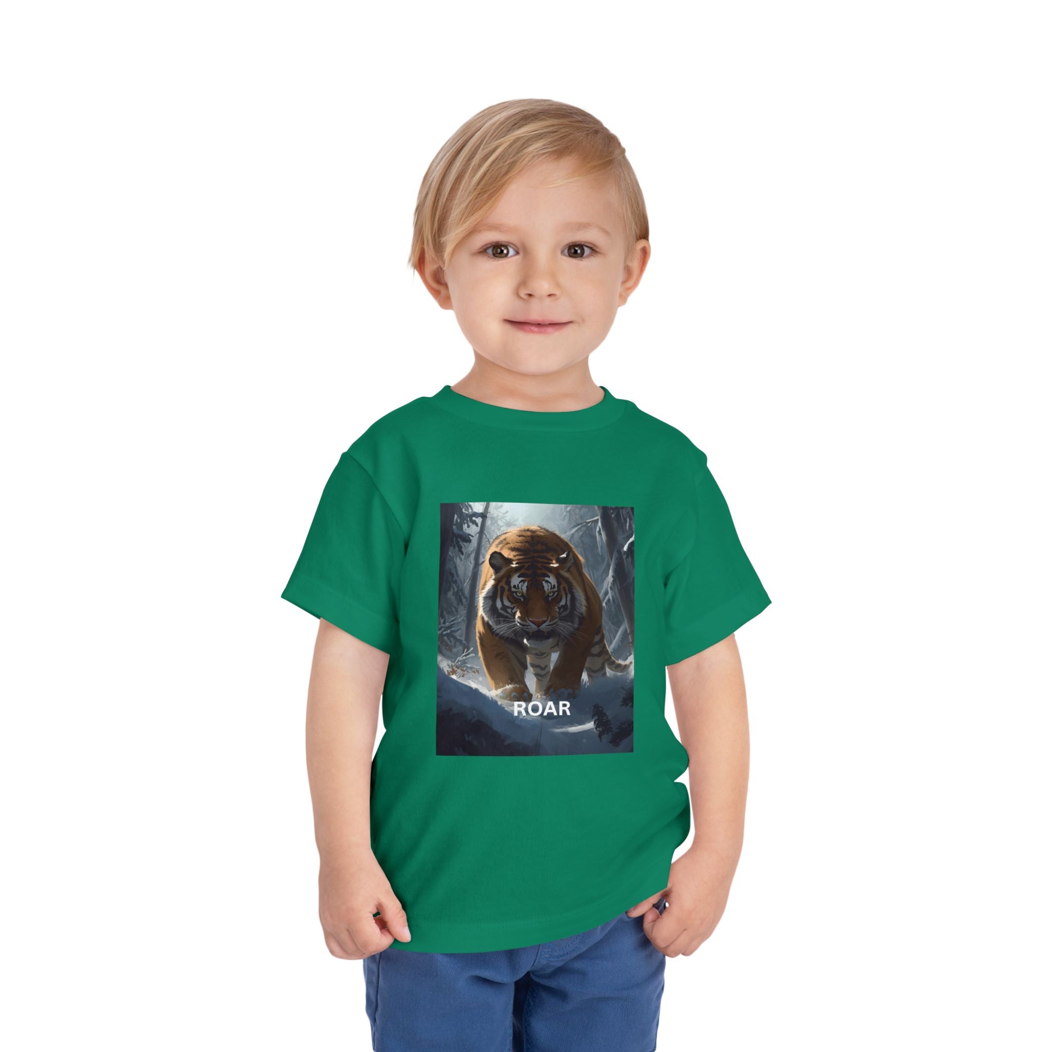 Tiger Roar Snow Toddler Short Sleeve Tee