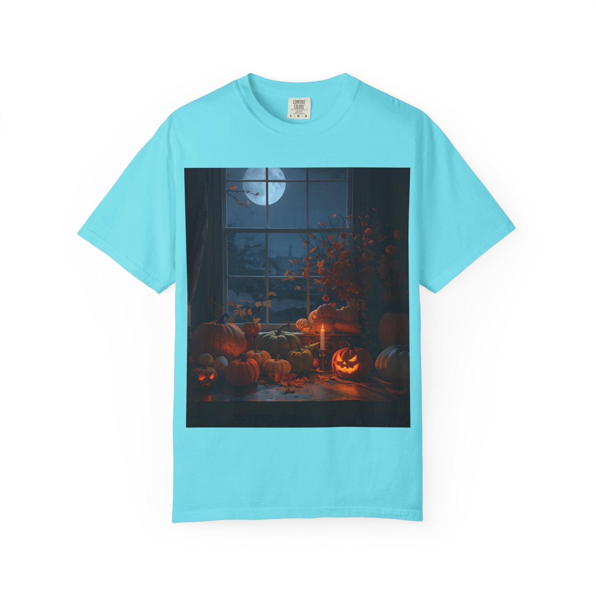 Spooky Autumn Pumpkin Vibes Halloween T-Shirt, Casual Fall Tee, Unisex Graphic Shirt, Pumpkin Lover Gift, Cozy Seasonal Apparel