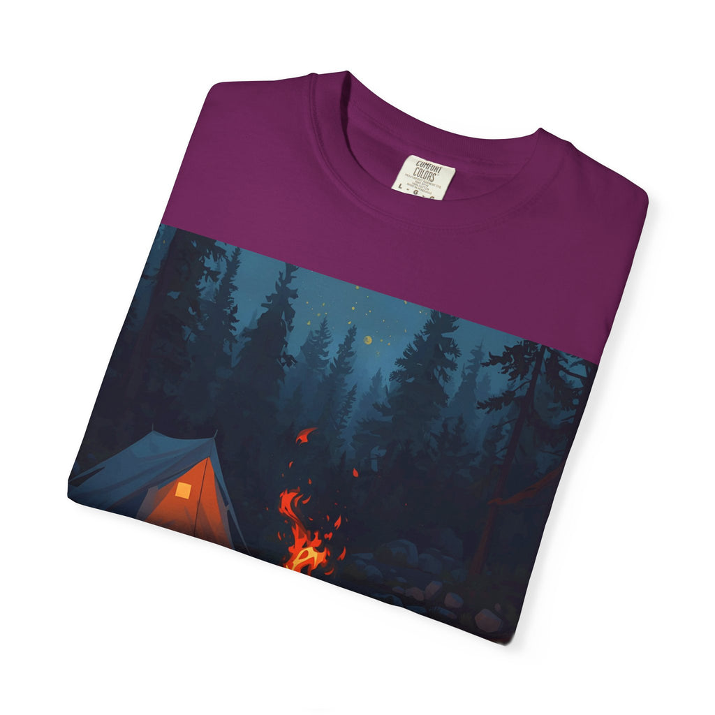 Campfire Adventure T-Shirt - Unisex Outdoors Shirt, Camping Apparel, Nature Lover Gift, Travel Tee, Boho Style Wear