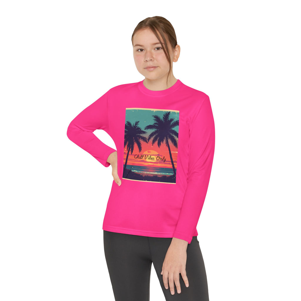 Tropical Sunset Youth Long Sleeve Competitor Tee