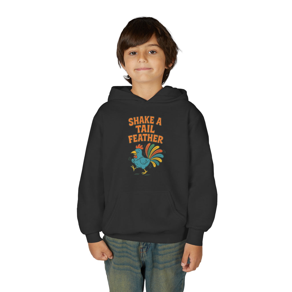 Shake A Tail Feather Youth Heavy Blend Hooded Sweatshirt