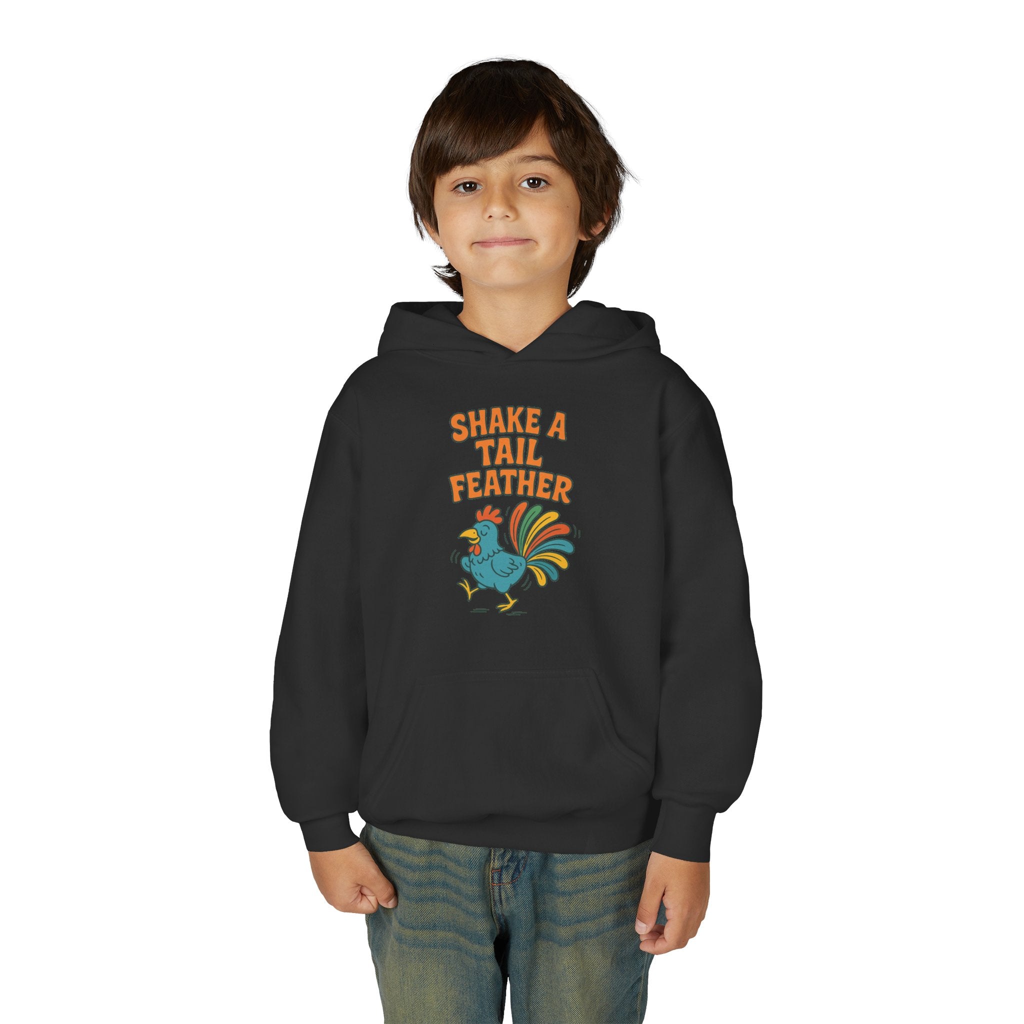 Shake A Tail Feather Youth Heavy Blend Hooded Sweatshirt