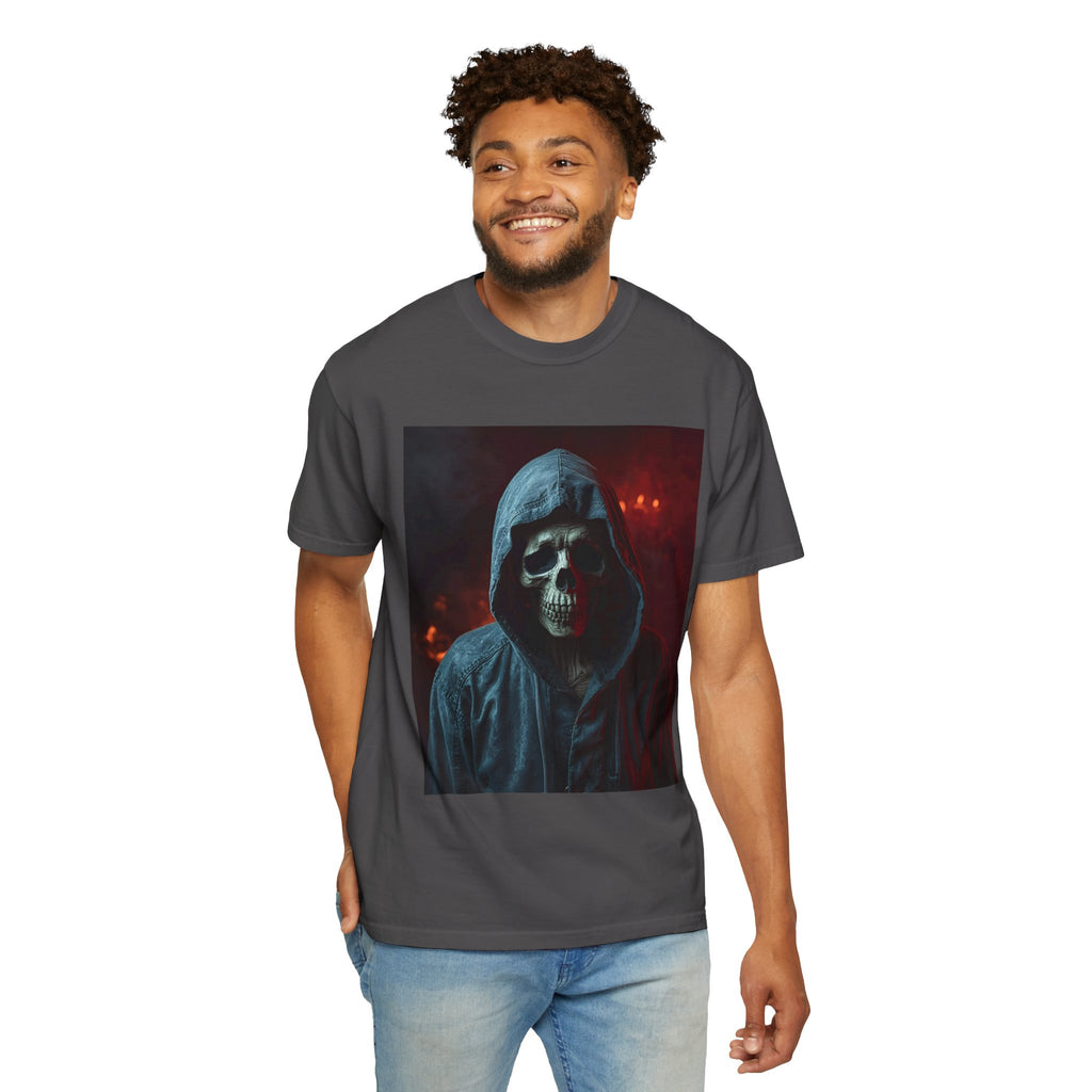 Gothic Skull T-Shirt | Unisex Vintage Tee, Halloween Shirt, Edgy Graphic Top, Unique Gift for Him/Her, Urban Style Wear