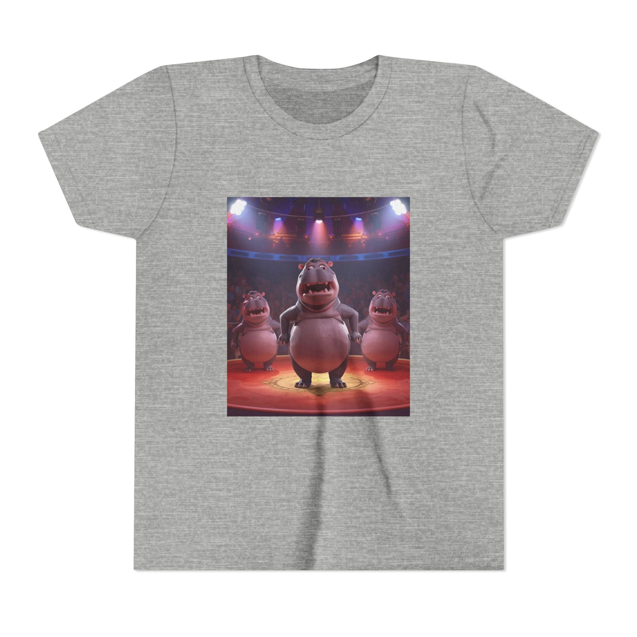 Hippo Funny Youth Short Sleeve Tee