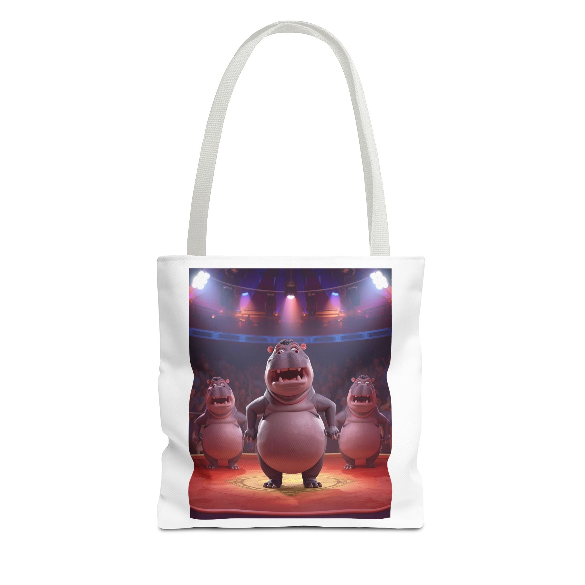 Hippo Funny Tote Bag (AOP)