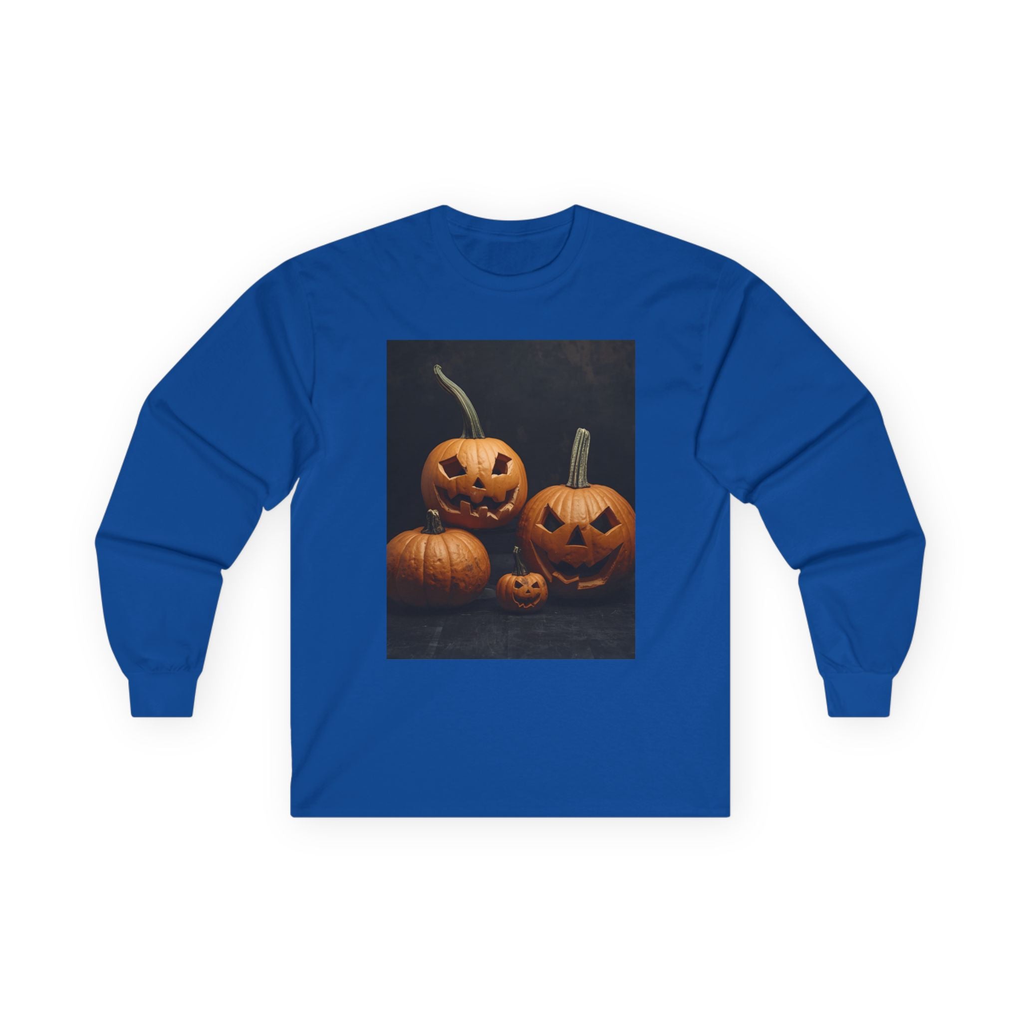 Spooky Halloween Pumpkin Unisex Ultra Cotton Long Sleeve Tee