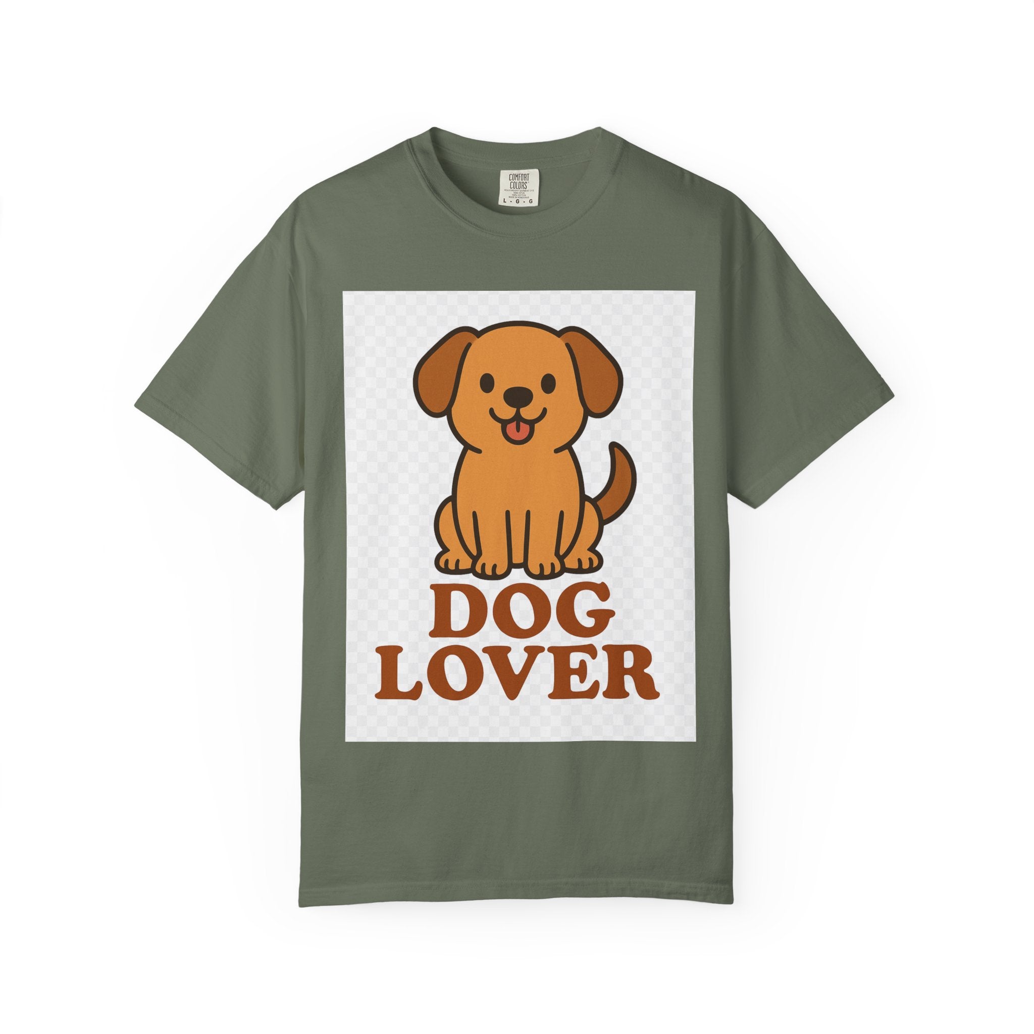 Dog Lover Garment-Dyed T-Shirt, Cute Animal Tee, Pet Parent Gift, Casual Dog Shirt, Unisex Doggy Apparel