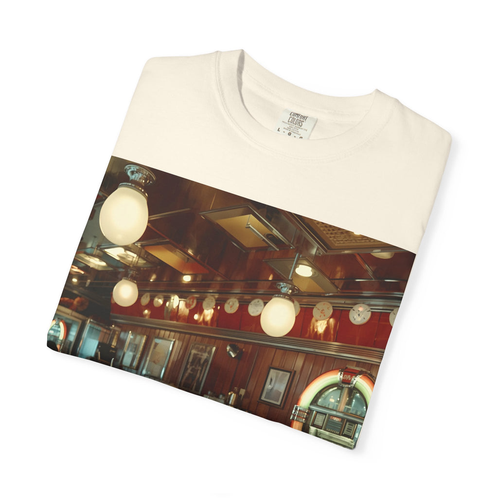 Cozy Vintage Café Vibe Unisex T-shirt, Casual Tee, Retro Style, Gift for Coffee Lovers, Summer Fashion, Everyday Wear
