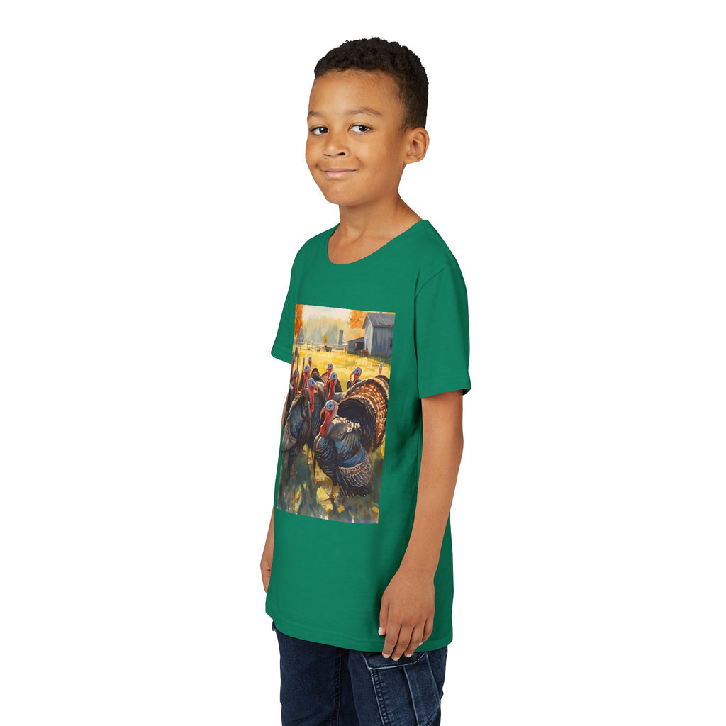 Thanksgiving Turkey Youth Short Sleeve Tee