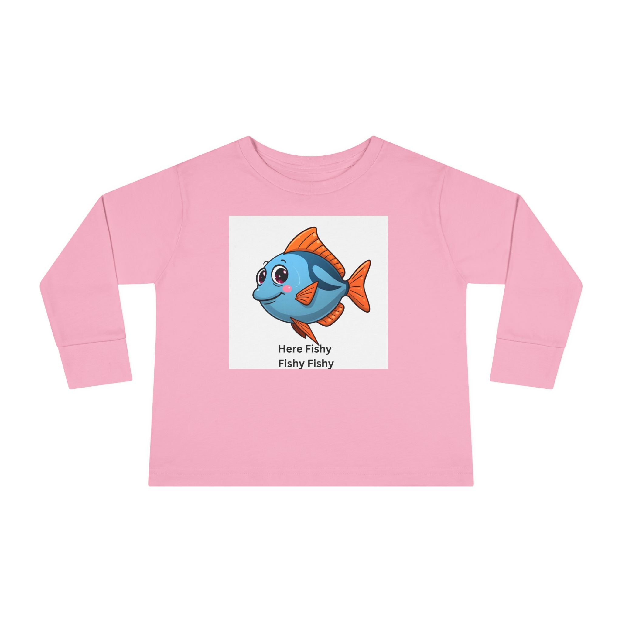 Here Fishy Fishy Fishy Toddler Long Sleeve Tee
