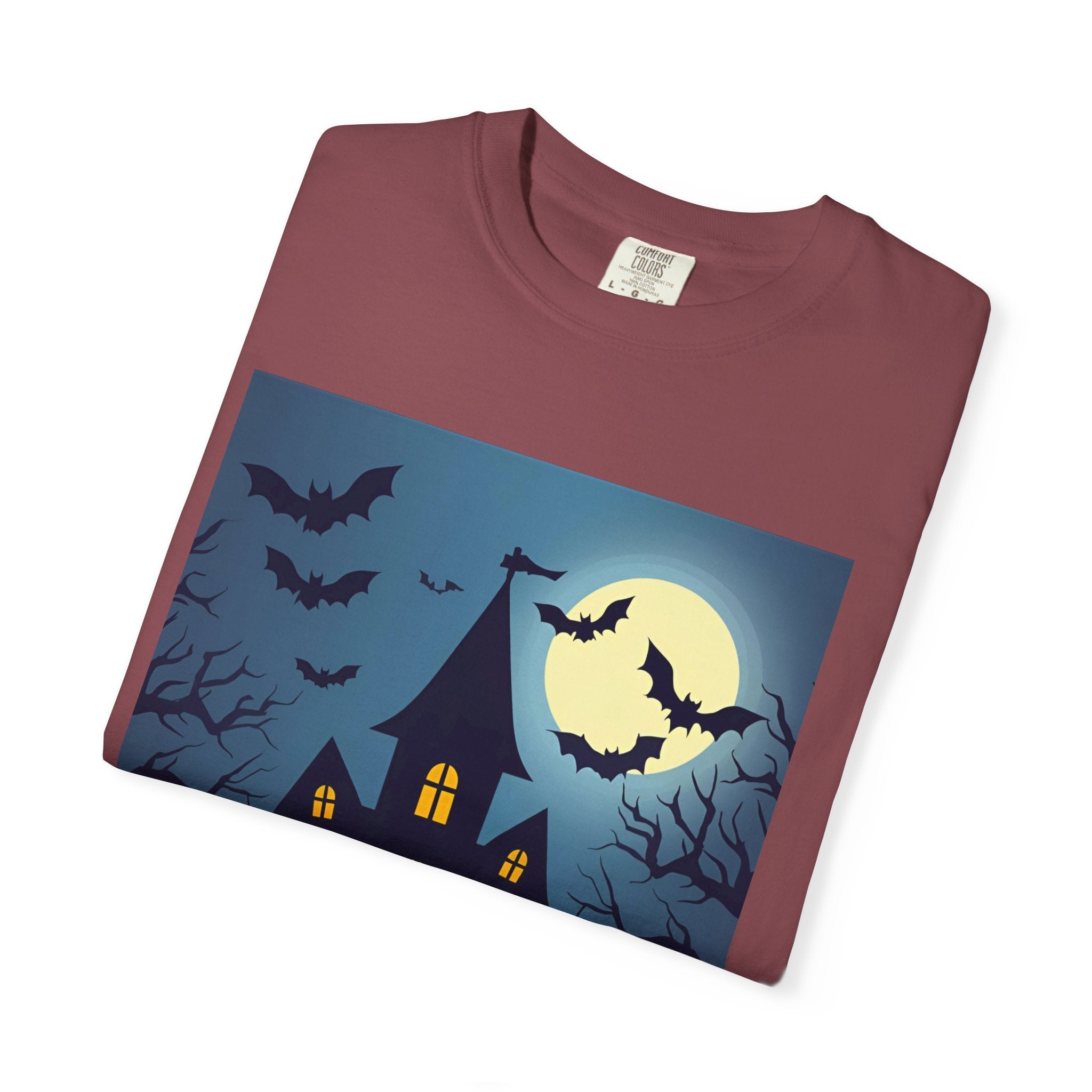 Haunted House Graphic T-Shirt | Halloween Tee, Unisex Shirt, Spooky Top, Fall Apparel, Gift for Halloween Lovers