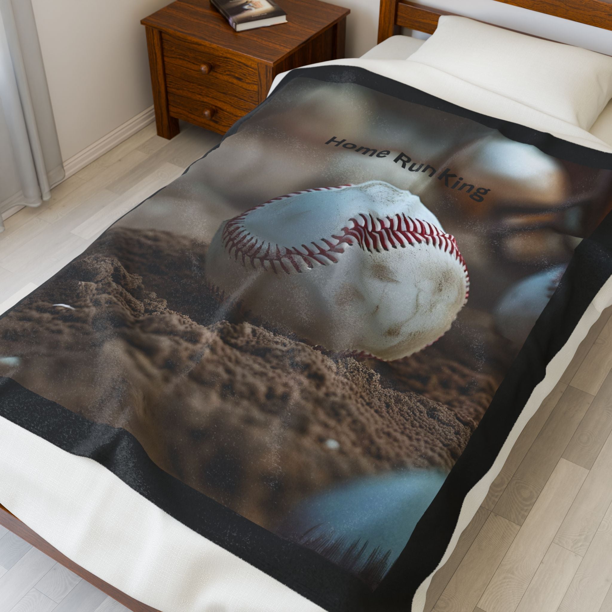 Homerun King Velveteen Plush Blanket