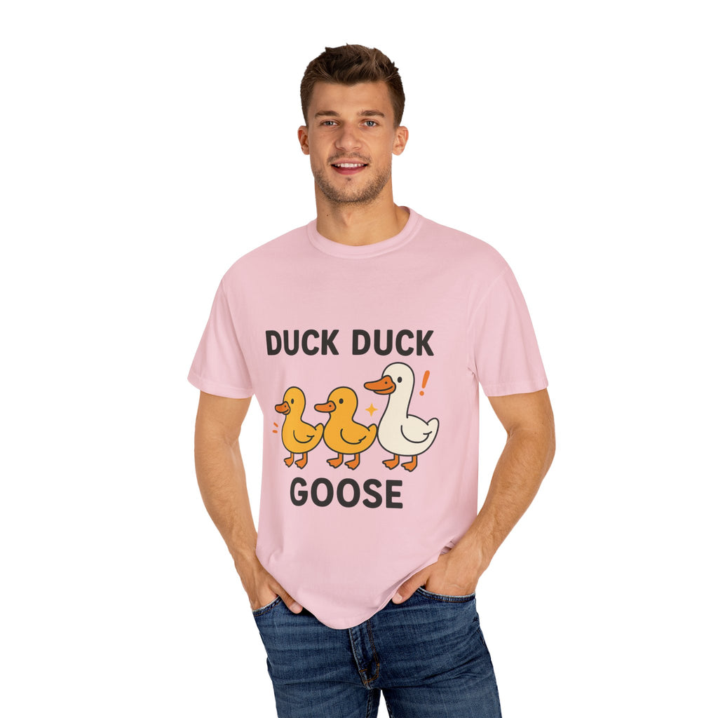 Duck Duck Goose Unisex T-Shirt, Funny Animal Shirt, Cute Gift for Kids, Family Game Night Tee, Everyday Casual Wear, Playful Graphic Top