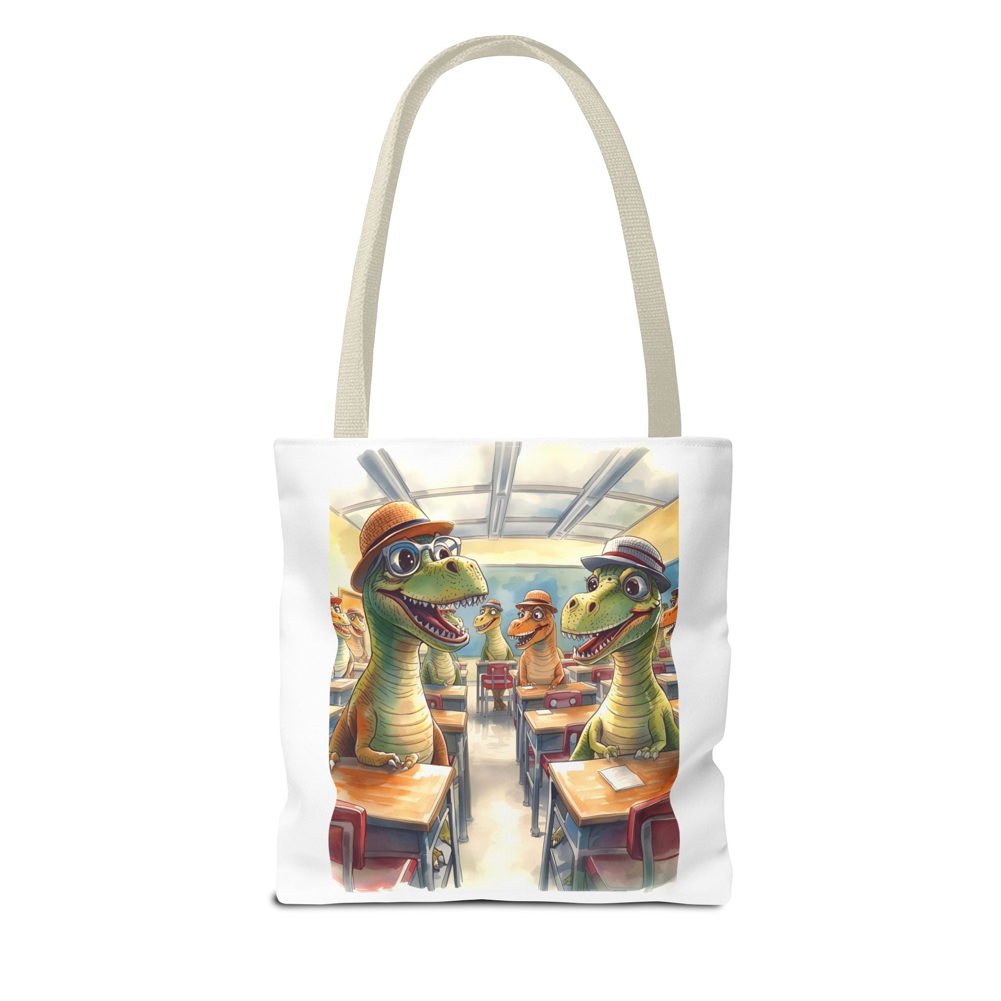 Dinosaur Classroom Tote Bag, Fun School Bag, Kids' Lunch Tote, Teacher Gift, Student Bag, Unique Art Bag