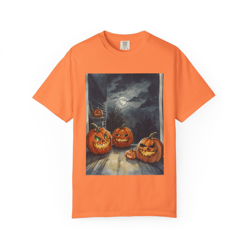 Halloween Pumpkin Scary T-shirt - Perfect for Fall Celebrations, Trick or Treat, Autumn Fashion, Costume Party, Spooky Vibes