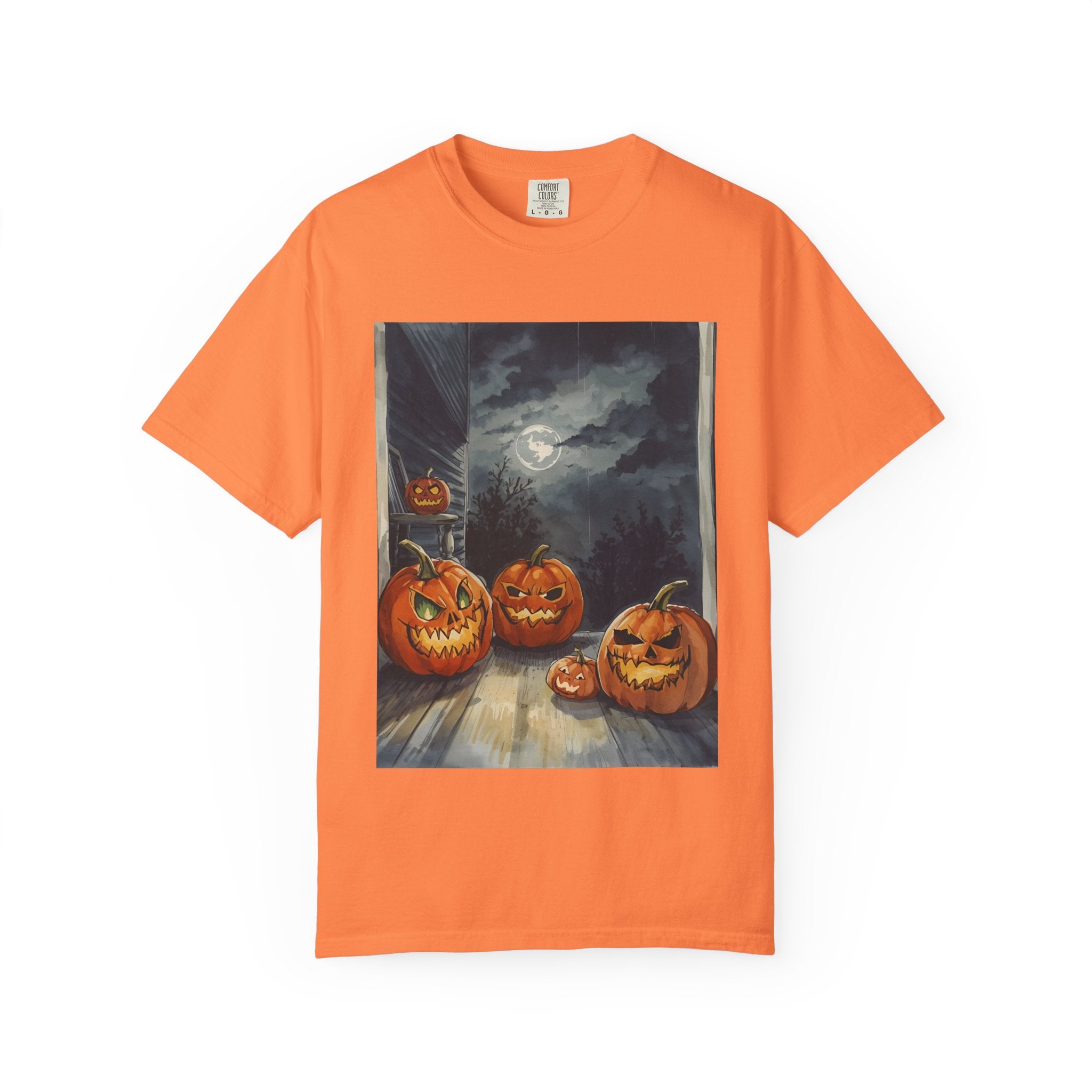 Halloween Pumpkin Scary T-shirt - Perfect for Fall Celebrations, Trick or Treat, Autumn Fashion, Costume Party, Spooky Vibes