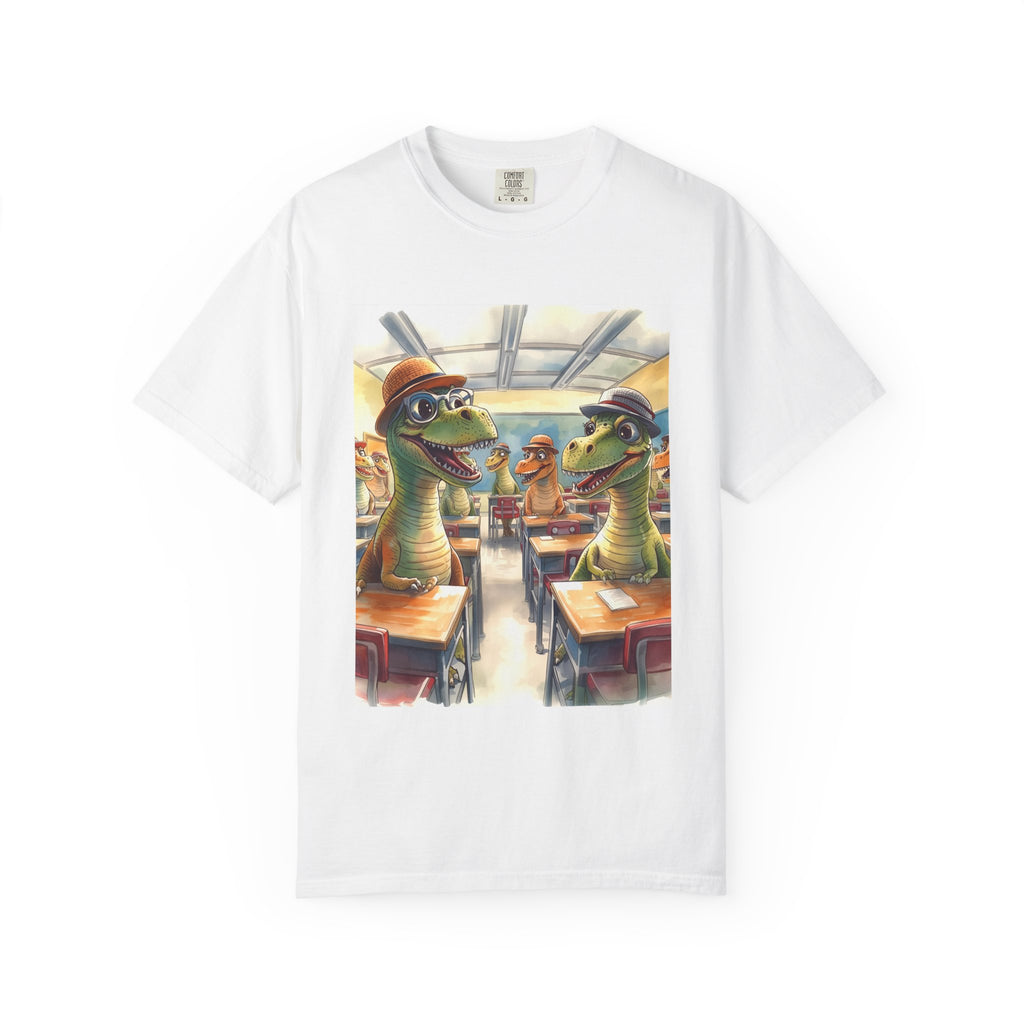 Dinosaur Classroom Unisex T-shirt, Fun Gift for Kids, Cool Graphic Tee for Teachers, Classroom Humor Outfit, Unique Dino Design