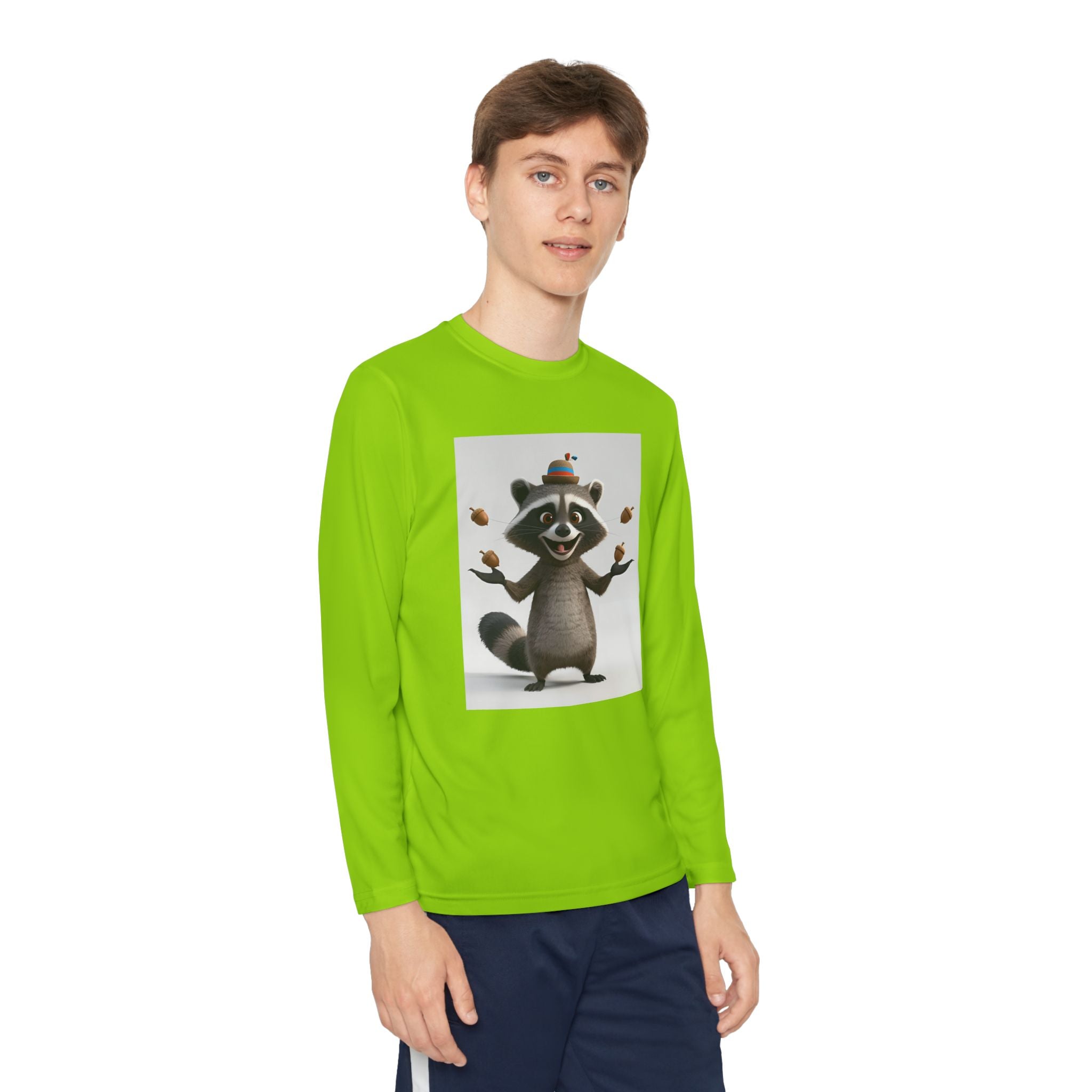 Raccoon Youth Long Sleeve Competitor Tee