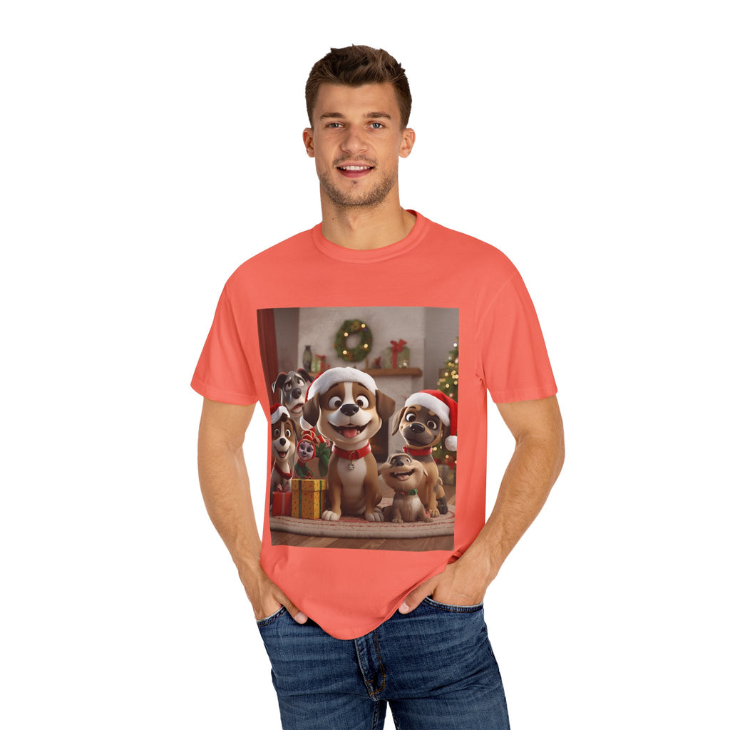 Cute Christmas Festive Dog Holiday T-Shirt | Pet Lover Gift, Christmas Shirt, Unisex Casual Tee, Cute Animal Apparel, Holiday Spirit Outfit