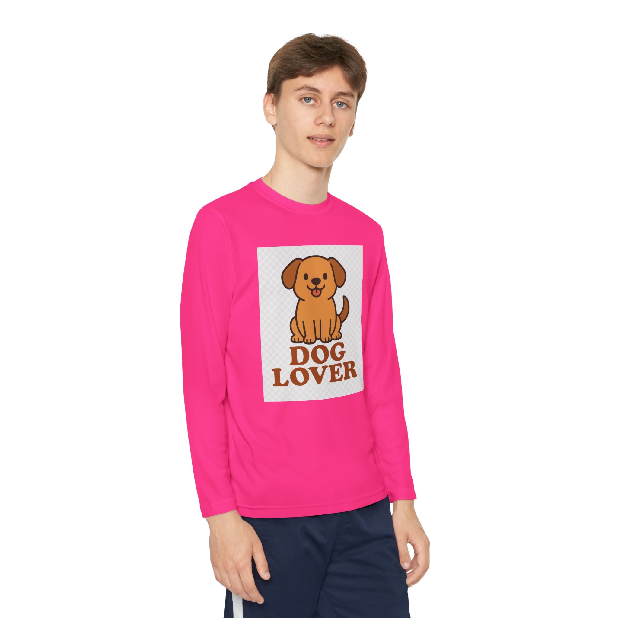 Dog Lover Youth Long Sleeve Competitor Tee