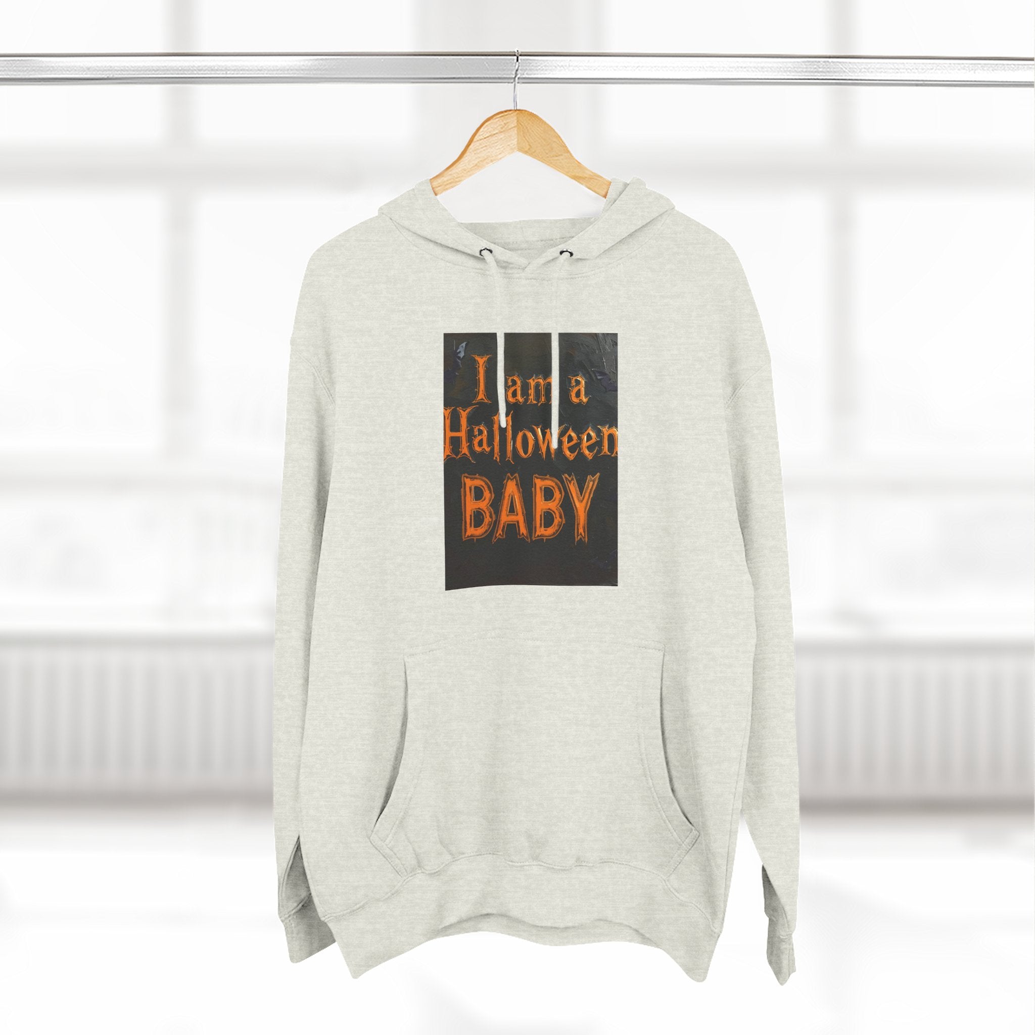 I Am A Halloween Baby Three-Panel Fleece Hoodie