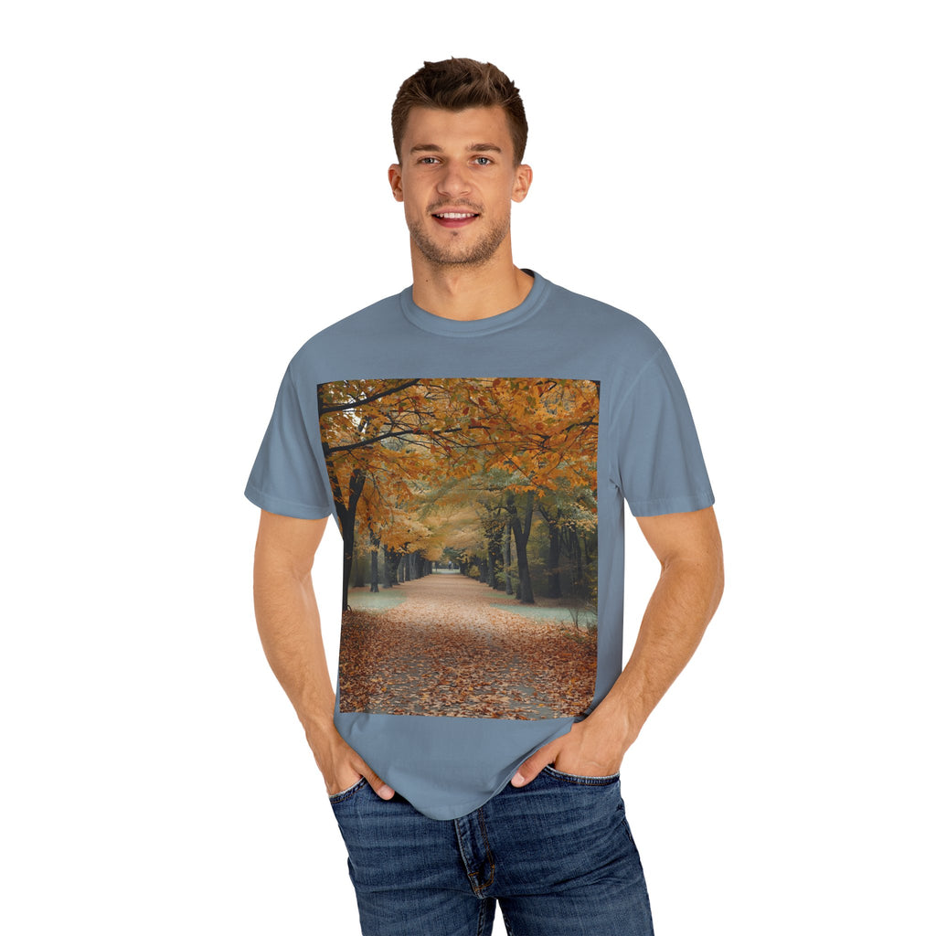 Autumn Pathways Unisex T-Shirt - Cozy Fall Vibes, Nature Lover's Tee, Seasonal Style, Perfect for Thanksgiving, Outdoors Events